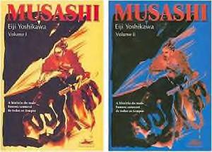 Capas dos livros Musashi, em português